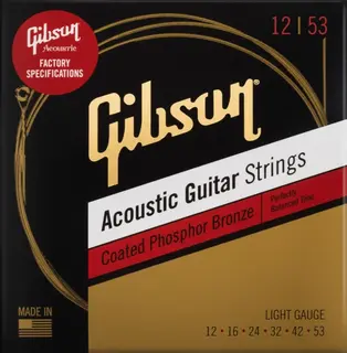 Gibson S&amp;A Coated Phosphor Bronze (012-053) Ac. Guitar Str. - Light