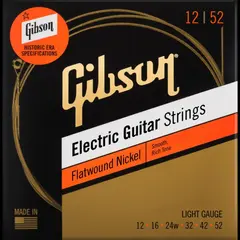 Gibson S&amp;A Flatwound El. Guitar Str. (012-052) Light