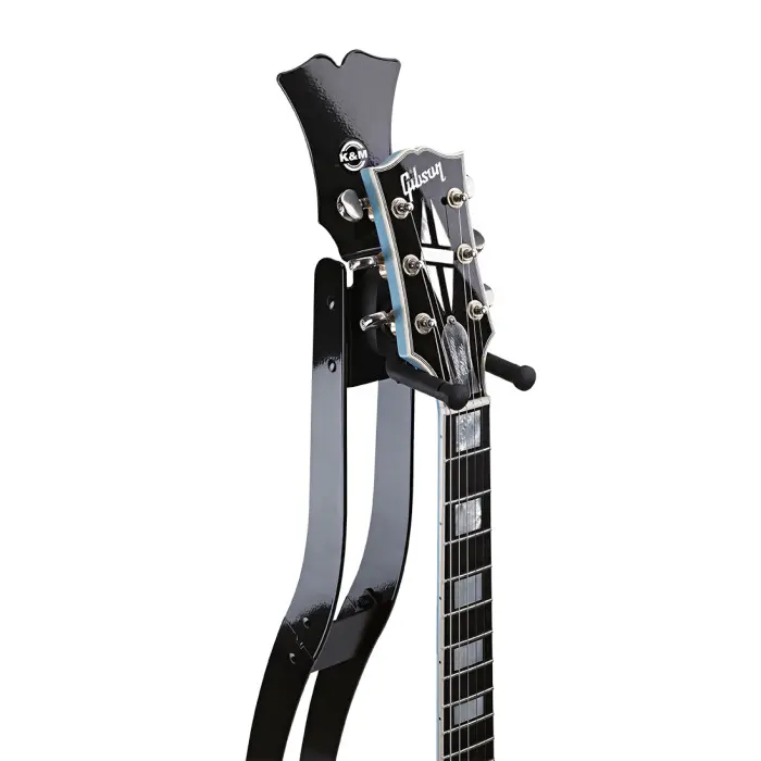 K&M 17630 Guitar Station M Sort høyglans 