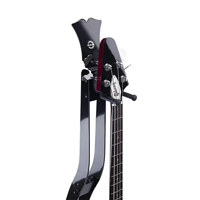 K&M 17640 Guitar Station L Sort høyglans 