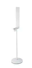 K&amp;M 80320 Disinfectant stand for Euro dispenser, white