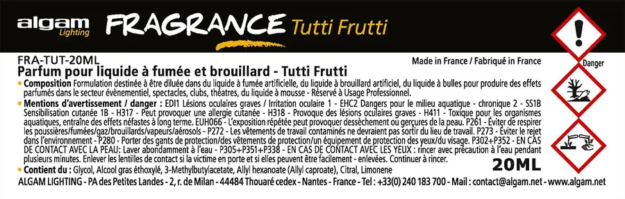 Algam Lighting 20 ML fragr tutti frutti FRA-TUT-20ML 