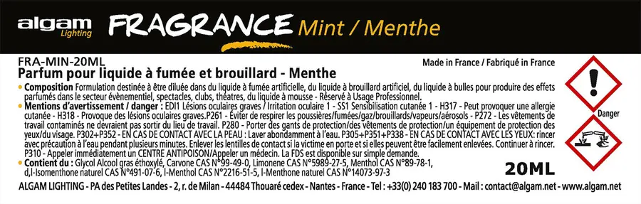 Algam Lighting 20 ML mist fragr minth FRA-MIN-20ML 