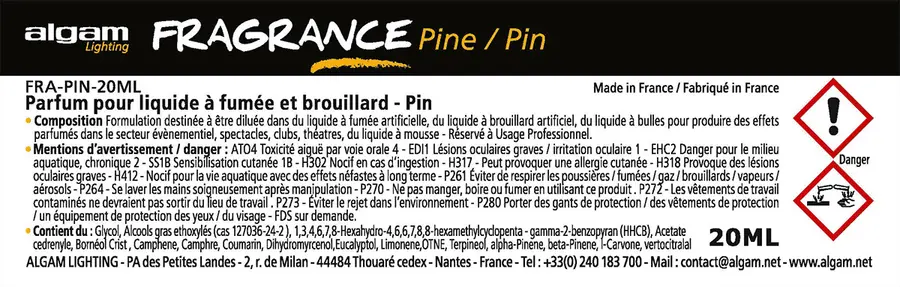Algam Lighting 20 ML mist fragr pine FRA-PIN-20ML 