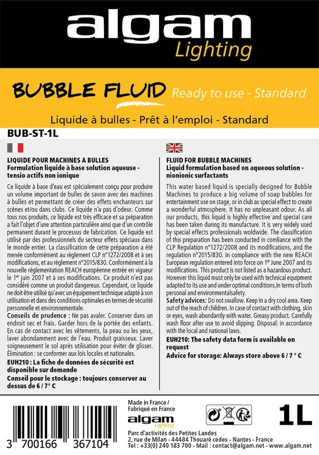 Algam Lighting 1 L std bubble liquid BUB-ST-1L 