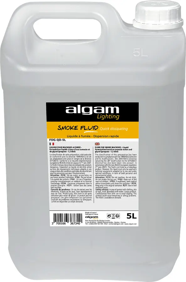 Algam Lighting 5 L rapid smoke liquid FOG-QD-5L 