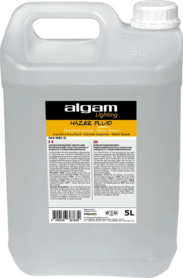 Algam Lighting 5 L standard fog liquid HAZ-WBS-5L 