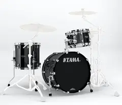 Tama WBS30RS-PBK SC Walnut/Birch 3pc Shellpack (12,14,20), Piano Black