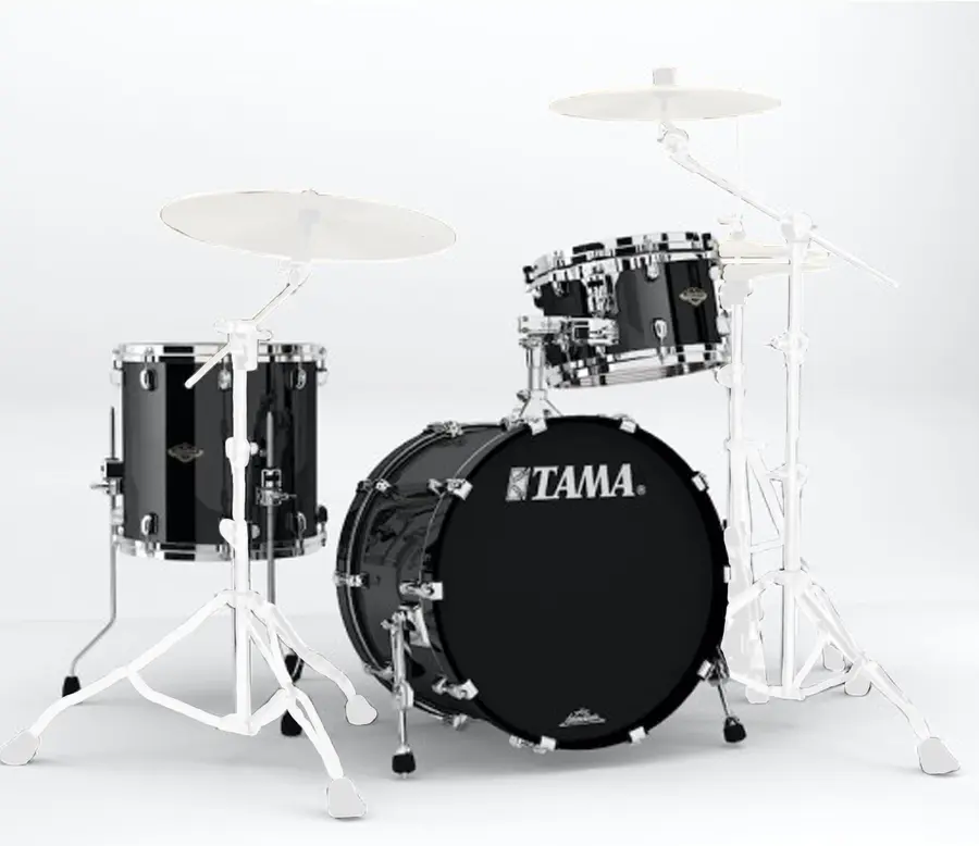Tama WBS30RS-PBK SC Walnut/Birch 3pc Shellpack (12,14,20), Piano Black 