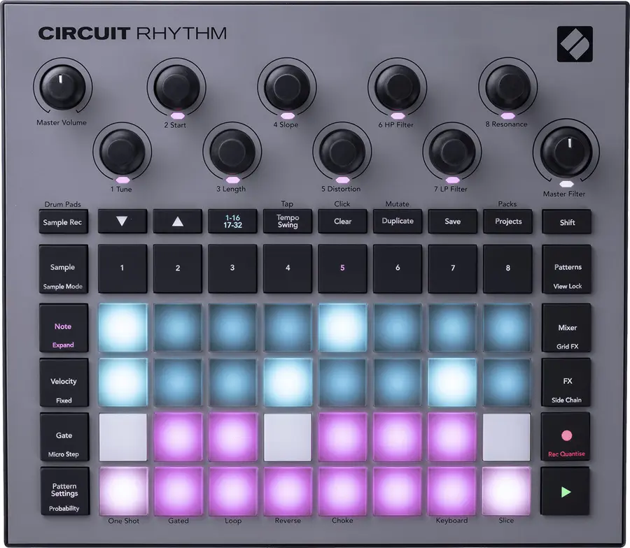 Novation CIRCUIT-RTM Versatile sampler for making and performing beats 