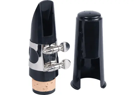 SML Paris 2332K Ebonite mouthpiece metal ligature and plastic cover 