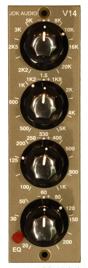 JDK V14 Single Channel 4-Band Equalizer 500 Series modules for API frames 