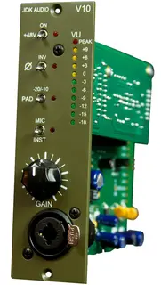 JDK V10 Single Channel Mic Pre 500 Series modules for API frames