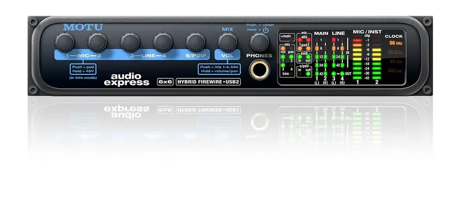 MOTU Audio Express USB&FW Lydkort 6 x 6 Hybrid Firewire/USB2 interface 