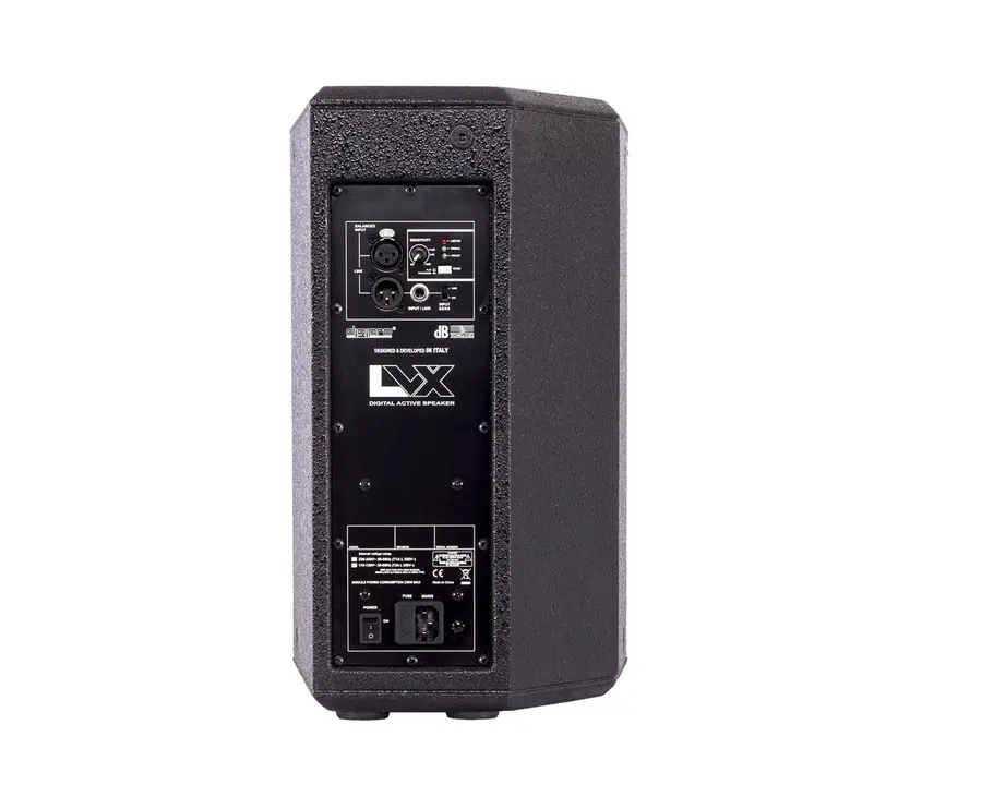 dB Technologies LVX 8 i HVIT Aktiv høyttaler 8" + 1" asym horn 400W 