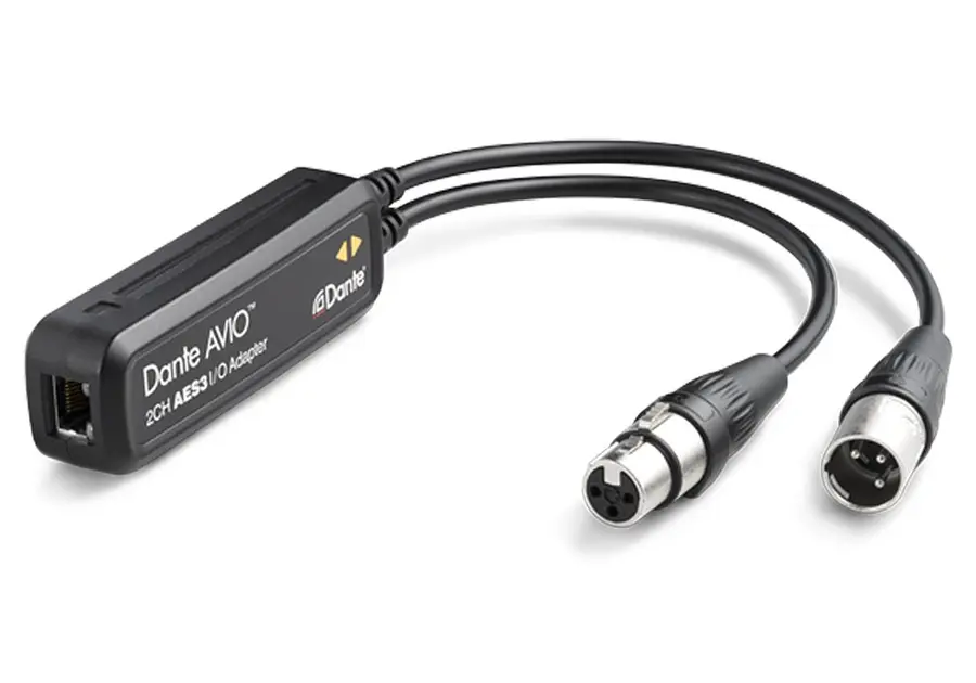Audinate Dante AVIO AES3 IO Adapter 2x2 AES3 - DANTE konverter stereo 