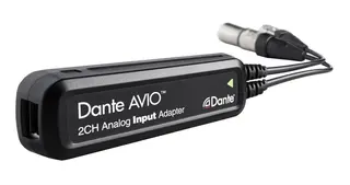 Audinate Dante AVIO Analog 2-In Adapter 2 x Analog inn - DANTE konverter stereo