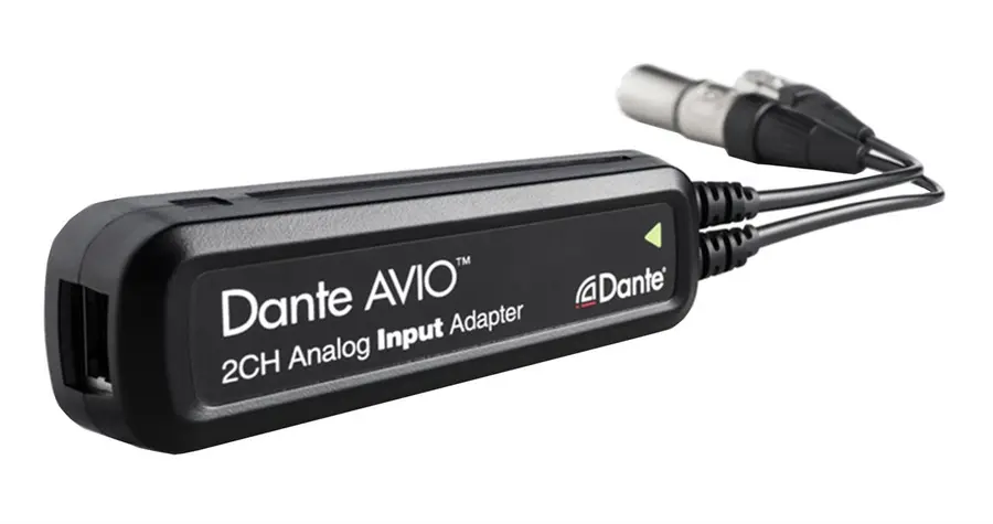 Audinate Dante AVIO Analog 2-In Adapter 2 x Analog inn - DANTE konverter stereo 