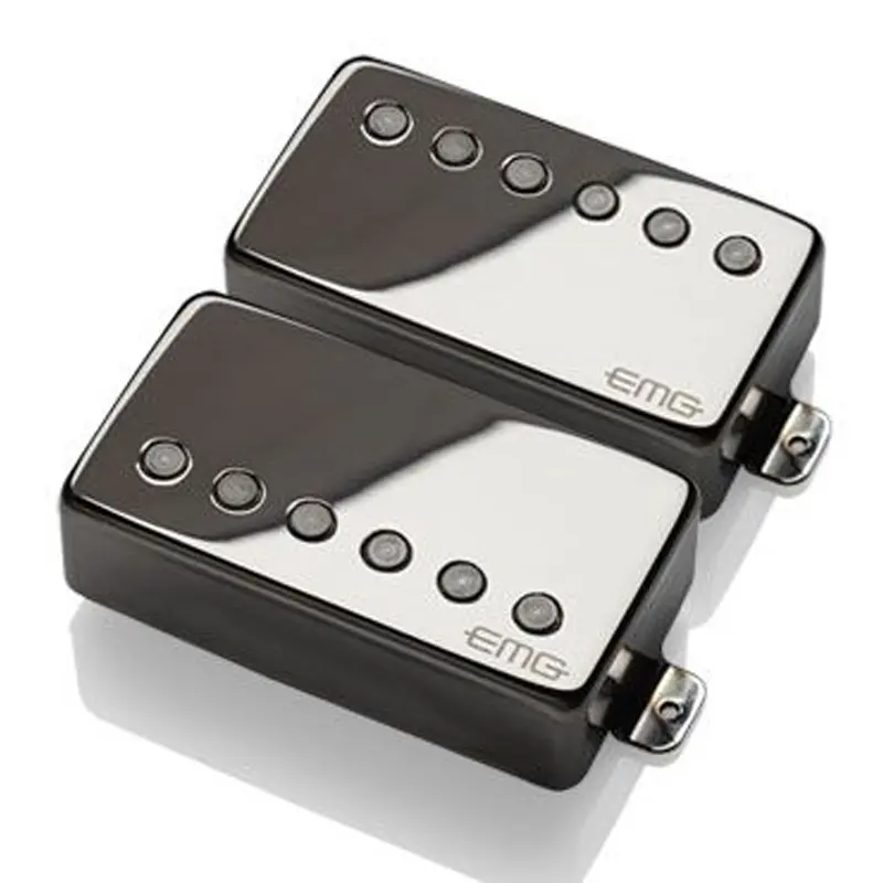 EMG EMG-57/66-BKC Pickup set Humbucker aktiv Black Chrome 