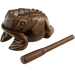 Meinl FROG-L Wooden Frog, Large, Brown