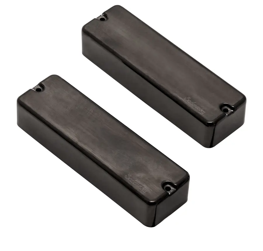 Sadowsky Soapbar Humbucker Bass Pickup Set,DualCoil,Brus.BlackChr.Cov.,4Str/B+N 