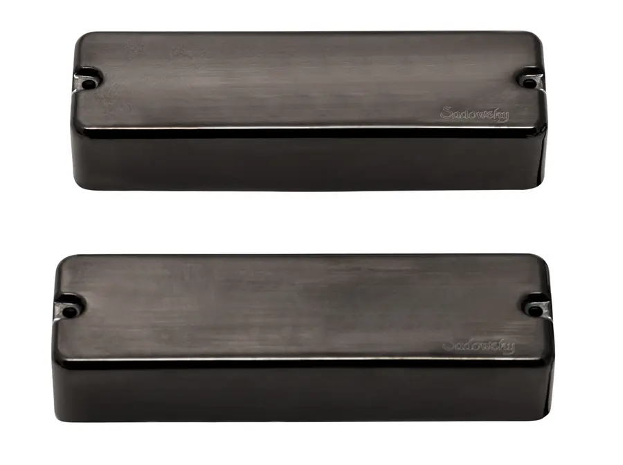 Sadowsky Soapbar Humbucker Bass Pickup Set,DualCoil,Brus.BlackChr.Cov.,4Str/B+N 