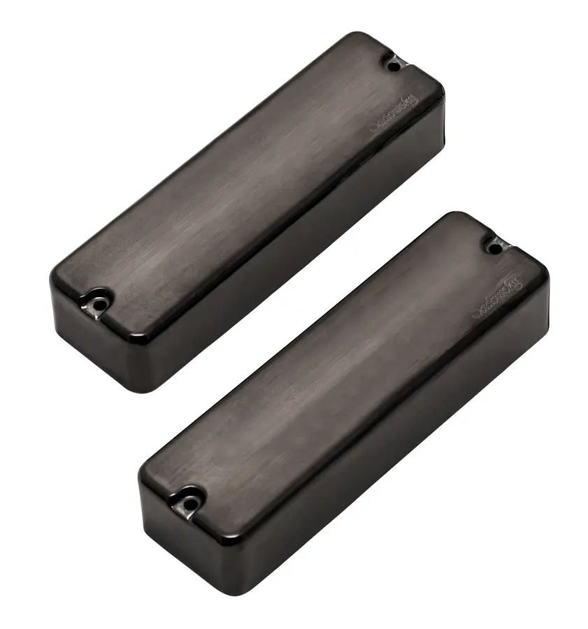 Sadowsky Soapbar Humbucker Bass Pickup Set,DualCoil,Brus.BlackChr.Cov.,4Str/B+N 