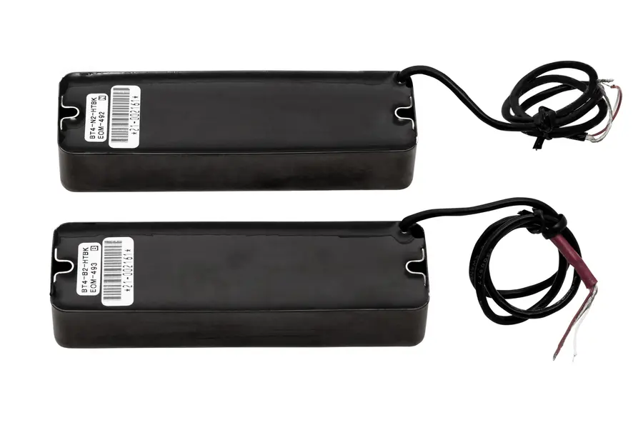 Sadowsky Soapbar Humbucker Bass Pickup Set,DualCoil,Brus.BlackChr.Cov.,4Str/B+N 
