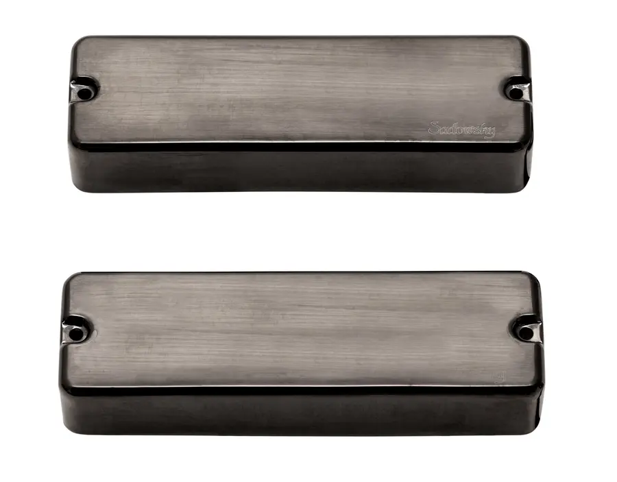 Sadowsky Soapbar Humbucker Bass Pickup Set,D.Coil,BrushBlackChromCover,5Str/B+N 