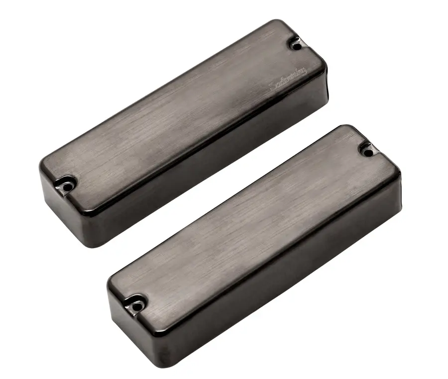 Sadowsky Soapbar Humbucker Bass Pickup Set,D.Coil,BrushBlackChromCover,5Str/B+N 