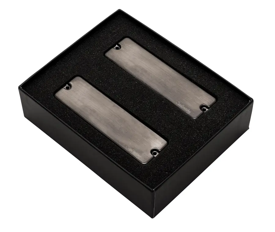 Sadowsky Soapbar Humbucker Bass Pickup Set,D.Coil,BrushBlackChromCover,5Str/B+N 