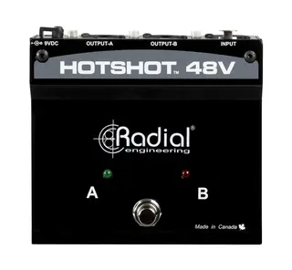 Radial HotShot 48V Cond. Mic Switcher For use with dynamic or condensator mic