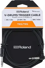 Roland PCS-10-TRA V-Drums trigger kabel 10ft./3m. rett/vinkel