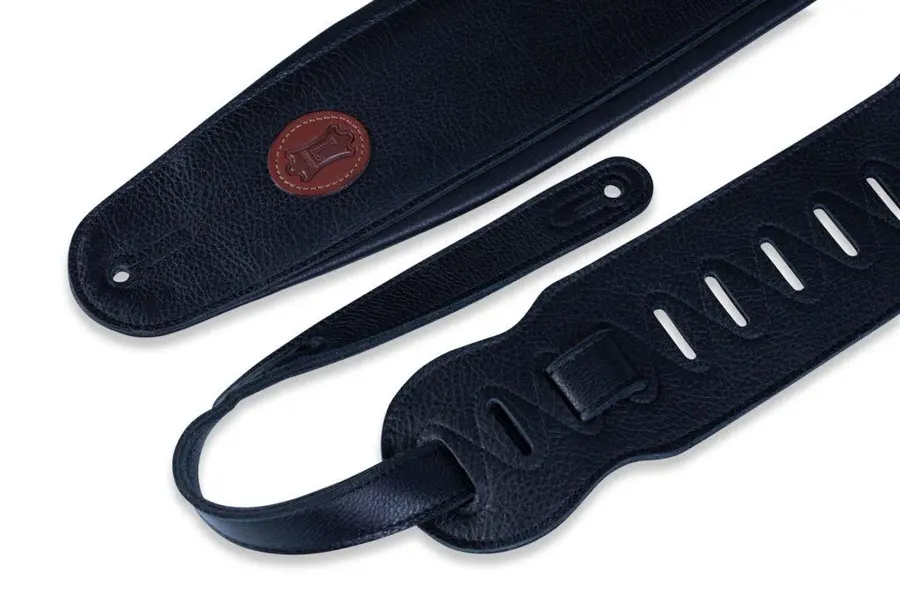 Levy's 4.5" gitarreim i skinn, sort MSS2-4-BLK 