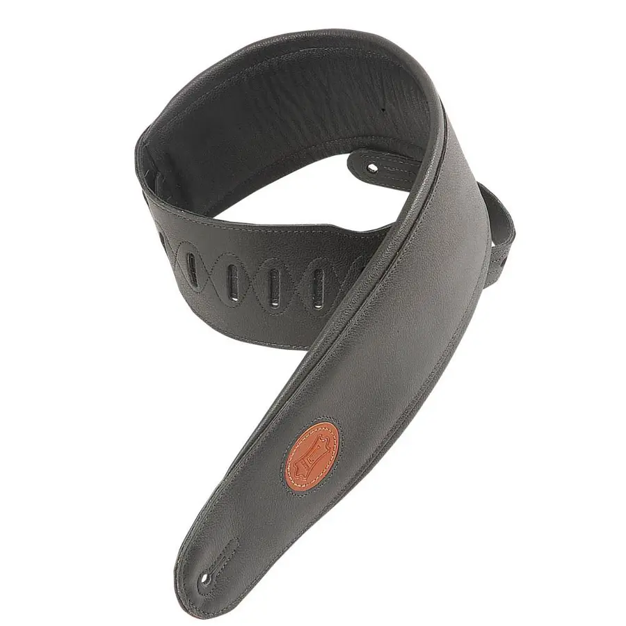 Levy's 4.5" gitarreim i skinn, sort MSS2-4-BLK 