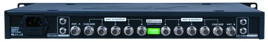 JTS UA-960 antenne distributør For inntil 4 stk "true diversity" mot. 