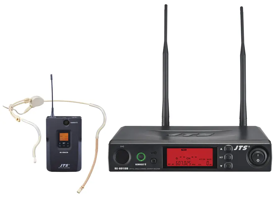 JTS RU-8011DB/CM-214T Trådløst system Enkel mottager og omni hodebøyle 