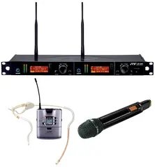 JTS UF-20R/MIX Trådløst system 2-kanals trådløst system, hånd+hodebøyle