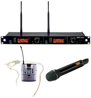 JTS UF-20R/MIX Trådløst system 2-kanals trådløst system, hånd+hodebøyle
