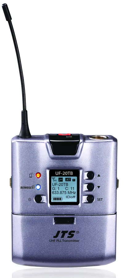 JTS UF-20TB Lommesender For UF-20R mottaker, 530-605MHz 