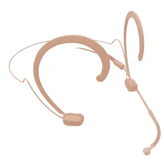 JTS CM-808UL Hodebøylemikrofon kardioide Beige. Utskiftbar kabel.