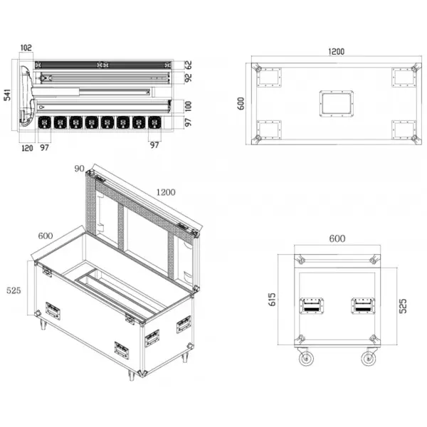 Prolights FCLSMARTMODULA Flightcase for SMARTMODULA 