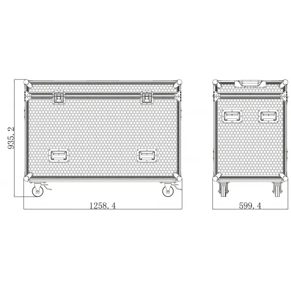 Prolights FCLPANEL3U Flightcase for 3 x ECLPANELTWC 