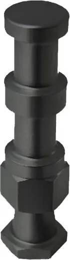 KUPO KS-020B 16mm snap in adapter Sort 
