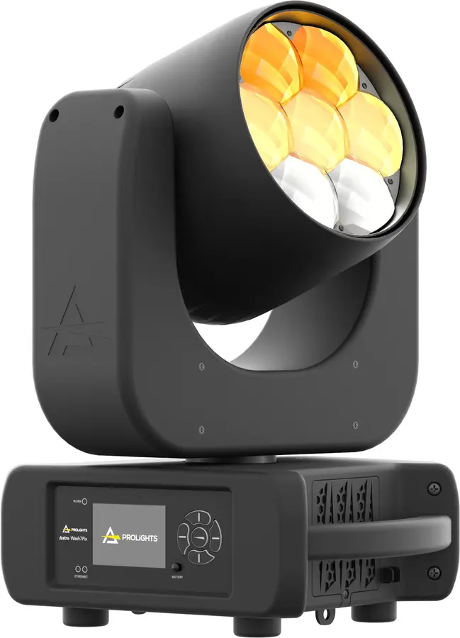 Prolights Astra Wash7Pix Moving head 7x40W LED RGBW/FC, 4-59°, pixel control 