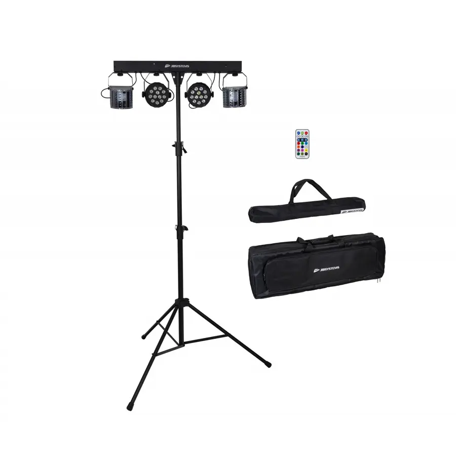 JB Systems Usb Partyset Lyspakke 2 x LED par, 2 x Effekter, Stativ og bag 