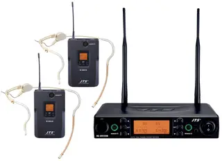 JTS RU-8012DB/CM-214T SM Trådløst system Dobbel mottager m/ 2x hodebøyle (small)