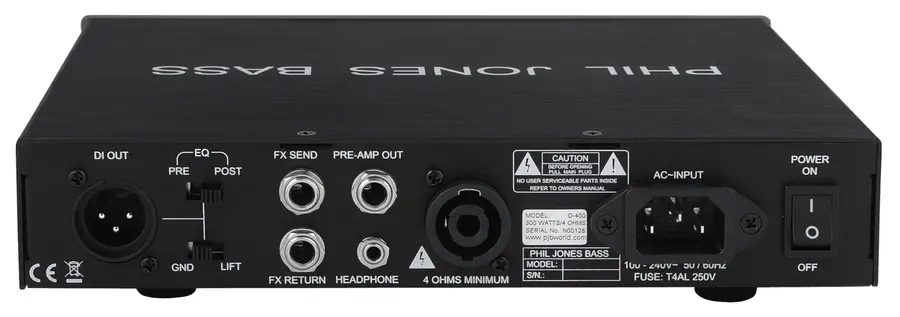 Phil Jones Bass D-400 Compact Basstopp, 350 Watt 