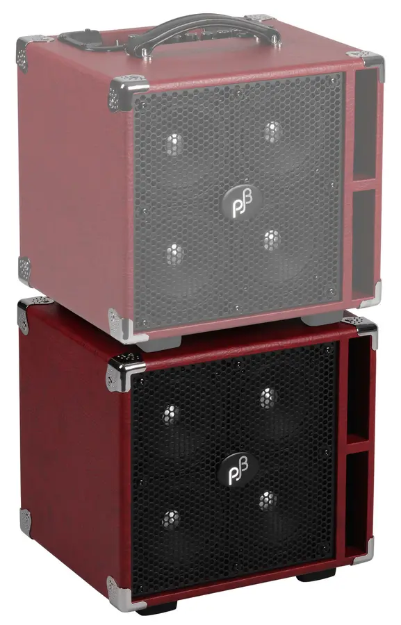 Phil Jones Bass C4 - Compact 4 Basskabinett, 4x5", 400 Watt - Rød 