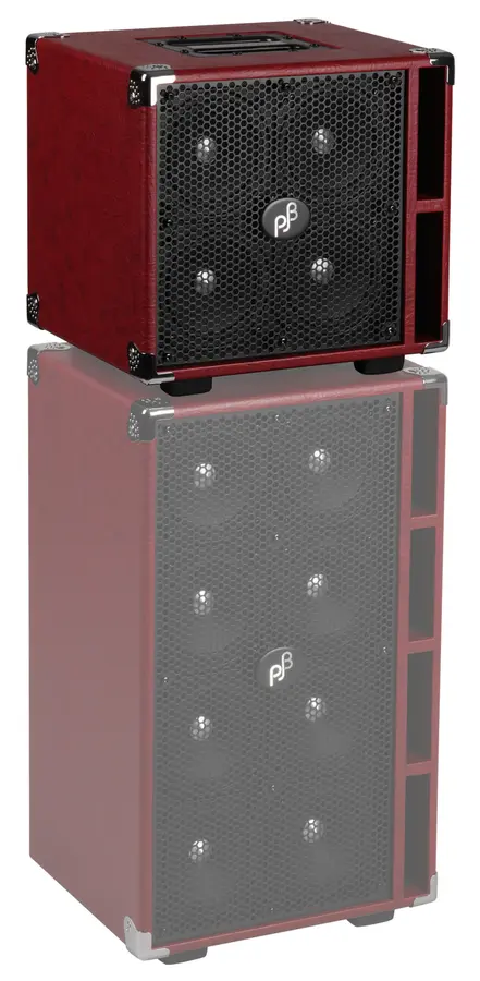Phil Jones Bass C4 - Compact 4 Basskabinett, 4x5", 400 Watt - Rød 